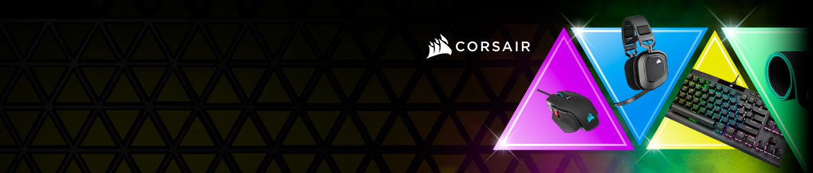 saat 20 % alennusta valituista oheislaitteista osoitteessa corsair.com, kun ostat PCSpecialistin järjestelmän, jossa käytetään Corsairia.